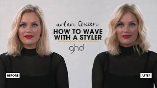 How To Wave Hair With a Straightener  Wavy Hair  LongLiveTheQueens [upl. by Darcey]