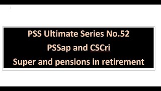 Ultimate PSS No 52  PSSap and CSCri do you need them [upl. by Grizelda22]