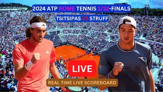 Stefanos Tsitsipas Vs JanLennard Struff LIVE Score UPDATE Today Tennis 2024 ATP Rome 132Finals [upl. by Rocky735]