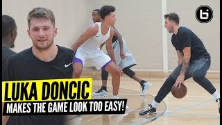 Luka Doncic Shows Off SMOOTH Game At Pro Open Run Monta Ellis Still a MAJOR BUCKET [upl. by Yadrahs]