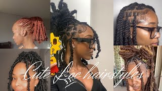 Baddie loc hairstyles 😍🔥 [upl. by Aicetel683]