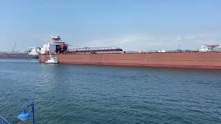 Great Lakes freighters Arthur M Anderson and Paul R Tregurtha in the Soo Harbor [upl. by Earehc]