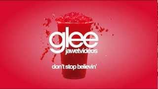 Glee Cast  Dont Stop Believin karaoke version [upl. by Oidiple977]