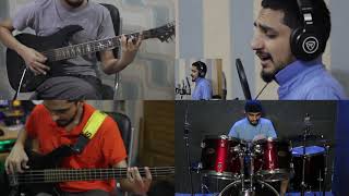 Oniket Prantor  Artcell  Full song Tribute  One Man Band  Split Cam cover [upl. by Sparke]