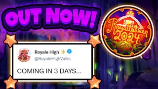 ROYALE HIGH UPDATE OUT NOW FULL UPDATE IN 3 OR 4 DAYS 🍬 Eveningfall ⭐ [upl. by Lowis]