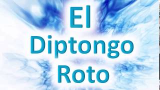 El Diptongo Roto o Hiato Ejemplos  Descripción completa  Learn Spanish [upl. by Wolford]