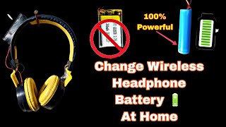 Replace Any Headphone🎧 Battery At Home  Change Any Wireless Headphone Battery 🔋 ITS Very Easy [upl. by Peacock]