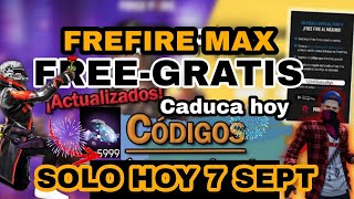 Códigos Gratis de Free Fire Max para Hoy – ¡Descubre los Mejores Códigos del 7 de Septiembre [upl. by Jacky]