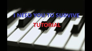 I Need You To Survive by Hezekiah WalkerPiano Tutorial [upl. by Zebulon]