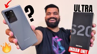 Samsung Galaxy S20 Ultra Unboxing amp First Look  Packs Everything Indian Variant🔥🔥🔥 [upl. by Ylrad]