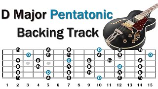 D Major Pentatonic Backing Track  Pop Rock [upl. by Charie836]