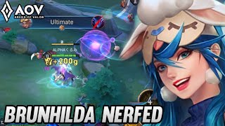 BRUNHILDA NERFED NEW PATCH  ARENA OF VALOR [upl. by Blumenfeld411]