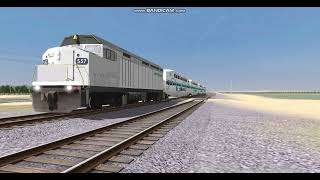 Trainz Metrolink MSTS P2 Only Horn Test [upl. by Ahseila915]