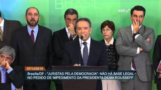 Juristas afirmam não existir base legal para pedido de impedimento contra a presidenta [upl. by Zaria940]