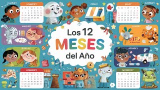 ¡Aprende Los Meses del Año Jugando 🌞🎉 Canción Infantil con Sonidos Divertidos  Canta y Juega [upl. by Marella]