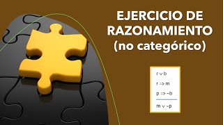 Ejercicio de razonamiento tomado en examen [upl. by Ahsenre]