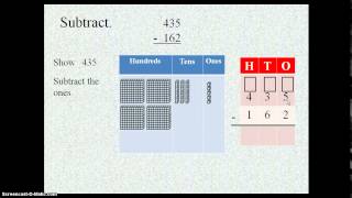 3Digit subtraction quotDecompose Hundredsquot [upl. by Chui533]