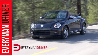 Heres the 2013 Volkswagen Beetle Convertible Review on Everyman Driver [upl. by Phelan]