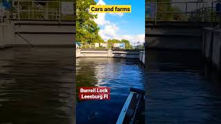 Burrell lock opening waterlock lock water boat florida Burrell short carsandfarms timelapse [upl. by Landers]