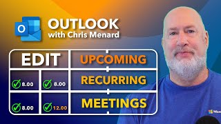 New Outlook Change Future Recurring Meetings [upl. by Acceb]