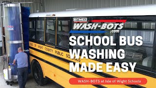 How to wash a school bus with WashBots [upl. by Fotinas]