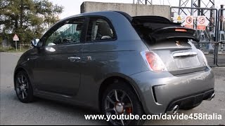 SOUND 2015 FIAT 500c Abarth test drive [upl. by Daren]