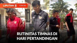 Jelang Lawan Irak Timnas Indonesia Lakukan Rutinitas Jalan Santai Bersama  Liputan 6 [upl. by Ambrosi949]