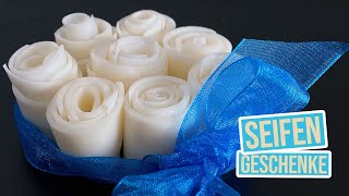 SeifenRosen und andere Geschenke  aus gewöhnlichen Seifenresten selber machen [upl. by Magdala955]