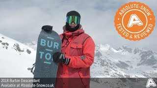 2017  2018  Burton Descendant Snowboard  Video Review [upl. by Irollam317]