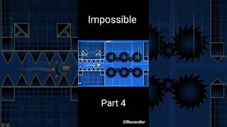 Geometry dash quotImpossiblequot geometrydash shortvideo gd games [upl. by Udella]