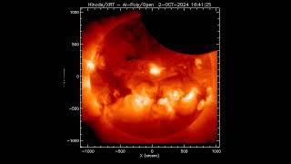 Grumpy Solar Event the South Pacific Annular Solar Eclipse HinodeXRT [upl. by Kenzie]