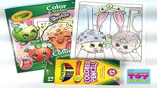 Shopkins Crayola Coloring Page  DLish Donut Mini Muffin DIY Speed Color  PSToyReviews [upl. by Yesnik]