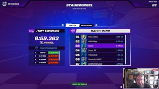 Fortnite  ROCKET RACING  ZEITFAHREN  STAUBWIRBEL  Platz 3  11082024  9 [upl. by Tnafni886]