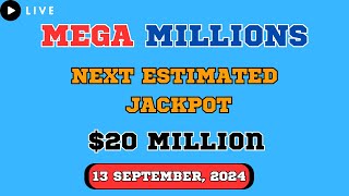 Mega Millions Next Estimated Jackpot Drawing for Sep 13 2024  Live Winning Numbers amp Results [upl. by Safoelc]