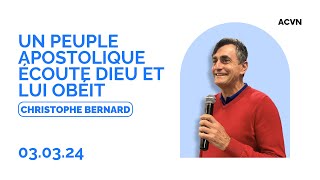 Un peuple apostolique écoute Dieu et lui obéit  Christophe Bernard  ACVN Le Havre [upl. by Loretta812]