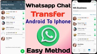 Whatsapp Chat Transfer Android to Android  Transfer Whatsapp data from iphone to Android [upl. by Immanuel]