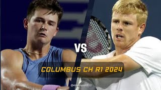 Columbus Challenger 2024 R1 JJ Wolf 4 vs Kyle Edmund Q Highlights [upl. by Mensch]