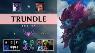 Trundle Top vs Sett Godlike  EUW Master Patch 1415 [upl. by Enelyaj]