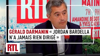 Gérald Darmanin  quotJordan Bardella na jamais rien dirigéquot [upl. by Eidde835]