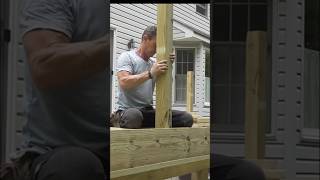 DIY deck building tips How to layout and detail guard posts on a backyard deck [upl. by Ttebroc816]