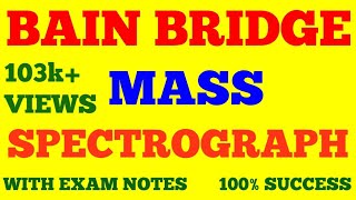 BAIN BRIDGE MASS SPECTROGRAPH  NUCLEAR PHYSICS  WITH EXAM NOTES [upl. by Einnahc]