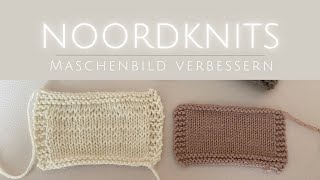 Maschenbild verbessern gleichmäßiger stricken amp combined knitting 🧶 [upl. by Anielram]