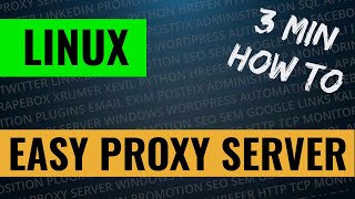 How To Create Easy Proxy on Linux VPS  Tutorial Step By Step  Best VPN [upl. by Milburt]