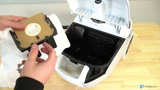 Prolux Tritan  How to change bag and filters [upl. by Avenej]