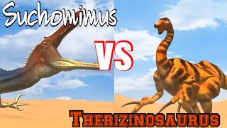 Suchomimus vs Therizinosaurus Talking Version [upl. by Nomahs]