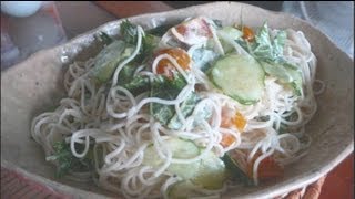 素麺サラダの作り方 How to make somen salad [upl. by Middle]