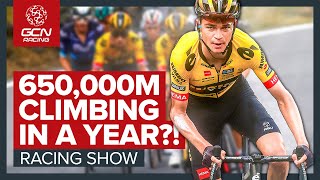 40000km amp 74 Everests In A Year The Impressive Stats Of Pro Cyclists  GCN Racing News Show [upl. by Klenk764]