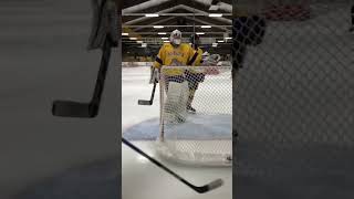 Cobourg Cougars Jr A Goal Vs Aurora Tigers  Kicking motion Referee Still Counted it [upl. by Atlante]