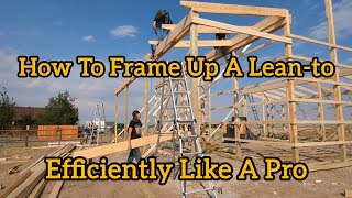 How To Frame Up A LeanTo Efficiently [upl. by Bolling226]