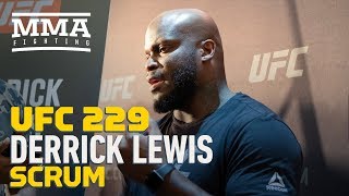 UFC 229 Derrick Lewis Promises Real Fun First Round Against Alexander Volkov After Ngannou Dud [upl. by Amarette]